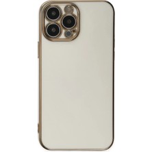 Aslanoğlu Store Apple Iphone 15 Pro Max Kılıf Volet Silikon - Beyaz