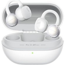 Nacario Soundpeats Pop Clip Open-Ear Enc Ows Bluetooth 5.4 Kablosuz Kulaklık Beyaz