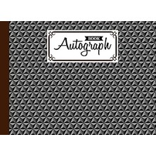 Nacario Autograph Book: Hexagons Cover | Memory Book, Signature Celebrity Memorabilia Album Gift, Size 8.25