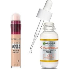 Nacario New York Instant Anti Age Eraser Kapatıcı - 01 Light & C Vitamini Parlak Süper Aydınlatı