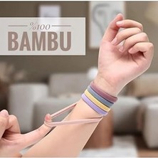Nacario Okavango Kadın Bambu Kumaş Xl Boy 10'lu Toka Seti, Lastik Toka, Organizer, Kız Çocuk Toka