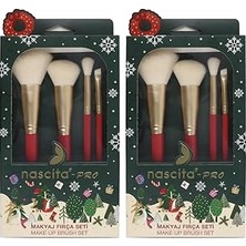 Nacario Christmas Makyaj Fırça Seti - 176 (2 Paketi)
