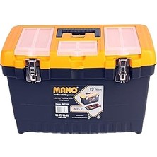 Nacario Mano Jmt/19 Organizerli Metal Kilitli Takım Çantası, Polipropilen, Siyah/sarı, 19 ’’