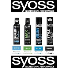 Nacario Syoss Pure Volume Saç Köpüğü 250ML, Hold Köpük 250ML, Volume Lift Sprey 400ML, Plex Sprey
