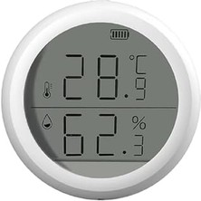 Nacario Xenon Akıllı Dijital Termometre Uygulama Denetimli Zigbee Iç Mekan Isı Ölçer Nem Ölçer (Hi