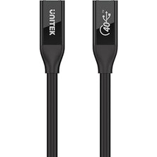 Nacario Unitek C14100BK-0.8M - USB 4 (Usb-If Sertifikalı) 100W Pd 8k @ 60Hz 40GBPS / Tpe Malzeme / 30AWG