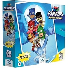 Nacario Ca Games Pjmasks : Pijamaskeliler 60 Parça 34X24CM Çocuk Puzzle Yapboz Serisi