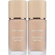 Nacario Alix Avien Kırışıklık Karşıtı Nemlendirici SPF30 Parlak Bitişli Fondöten Care Enhancer 812 Pea