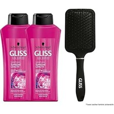 Nacario Gliss Supreme Length 525 ml Şampuan x 2 + Tarak Seti