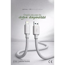 Nacario Pdateknoloji 12W Monde Usb-A To Lightning Şarj Data Kablosu 1m