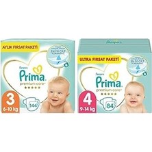 Nacario Bebek Bezi Care 3 Beden 144 Adet Midi Aylık Fırsat Paketi & Bebek Bezi