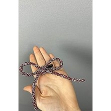 Nacario Kırmızı Gümüş Full Taşlı Özel Tasarım Saç Tokası