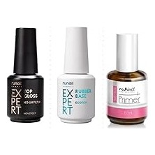 Nacario Fontenay Runail Uv Filtresiz Top Coat 18ML + Rubber Base Scotch 18ML + Non-Acid Primer 15ML Şeffaf