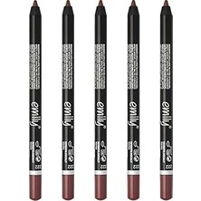 Nacario Emily Long Lasting Lip Pencil No: 222 - Dudak Kalemi X5