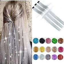 Nacario Tinsel Çıtçıt Gümüş Renk Saç Simi