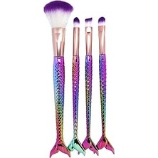 Nacario Makeup Brush Beauty 4'lü Balık Makyaj Fırça Seti