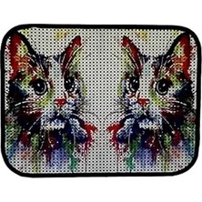 Nacario Miapet Elekli Desenli Tuvalet Önü Paspası 60 x 45 cm Gökkuşağı