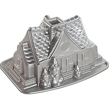 Nacario Nordic Ware Pişirme Kalıbı, Alüminyum Döküm, Gümüş, 13X25X19,1 cm