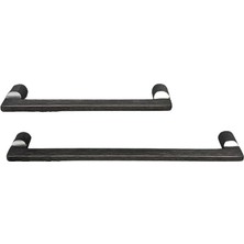 Nacario System 9393 Kulp Fırçalı Füme Renk 320 mm Çok Renkli