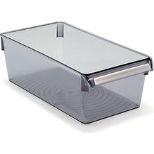 Nacario Primanova M-E27-10-25 Düzenleyici Raf, Dikdörtgen, 290X150X100 Mm, Şeffaf Siyah