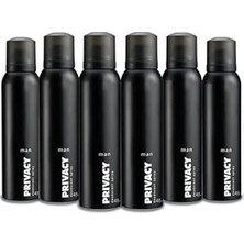 Nacario Privacy Men Deodorant 6X150ML