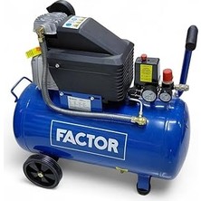 Nacario Factor ZB2550 Hava Kompresörü 2.5 50 Litre Tank 8 Bar Sanayi Tipi Güçlü Endüstriyel Kompresör