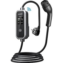 Nacario Schoner® 3.5kw Taşınabilir Elektrikli Araç Şarj Istasyonu -Tak Şarj Et- Wi-Fi/bluetooth 5
