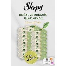 Nacario Sleepy Organik Islak Mendil 17 Al 15 Öde Hediyeli