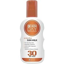Nacario Beach Day Güneş Sütü SPF30 150 ml Sprey Hassas Ciltler Için