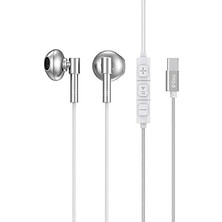 Nacario Rio Usb-C Stereo Mikrofonlu Kulakiçi Kablolu Kulaklık Beyaz 2KMM20B