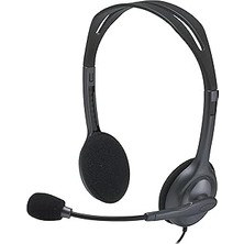 Nacario H110 Kablolu Stereo Kulak Üstü Mikrofonlu Kulaklık, 3,5 mm Jak Girişi, Gri