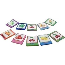 Nacario Birlik Oyuncak Babycim Eğitici Meyveler & Sebzeler Kartları (6 Parçalı)