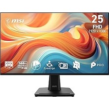 Nacario Msi 24.5 MP251 E14L, Kurumsal Monitör, Fhd, 16:9, Flat, Ips, 144Hz, 1ms(mprt), Adaptive-Sync