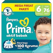 Nacario Aktif Bebek Mega Fırsat Paketi 6 Beden 76 Adet
