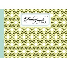 Nacario Autograph Book: Hexagonal Cover | Memory Book, Signature Celebrity Memorabilia Album Gift, Size 8.2