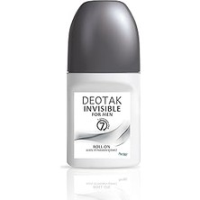 Nacario Deotak Invisible Erkek7 Güne Kadar Etkili Roll-On Deodorant 35 ml