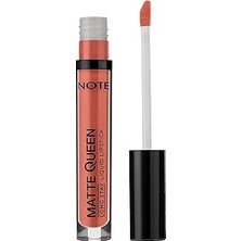 Nacario Note Cosmetics Matte Queen Lipstick 08 Glamour Touch Kalıcı Likit Ruj, Nude