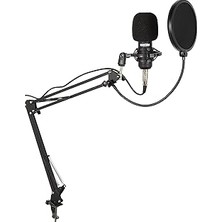 Nacario Lastvoice BM800BT Black Kondanser Mikrofon Stand Filtre Ses Kartı