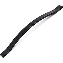 Nacario Sümbül Düz Siyah 320 mm Metal Kulp Çekmece Kolu Kapak Kulpları Mobilya Kulpu Mutfak Dolabı