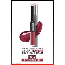 Nacario L'oreal Paris Infaillible 2-Step 24 Saat Kalıcı Likit Ruj & Balm - 302 Eternite