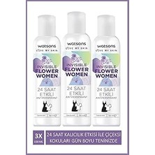 Nacario Invisible Flower 24 Saat Etkili Kadın Deodorant 150 ml x 3 Adet