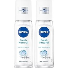 Nacario Nivea Kadın Pump Sprey Deodorant Fresh 75ML, Ter Kokusuna Karşı 48 Saat Koruma, Ferahlık 2l
