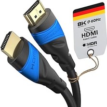 Nacario Kabeldirekt – 8k/4k HDMI Kablosu – 2 M – 8k@60 Hz (Hızlı Hd Için Ekstra Bakır, 4K@120 Hz/8k@6