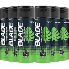 Nacario Blade Green Erkek Alüminyumsuz Deodorant 6X200 ml