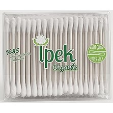 Nacario Ipek Organik Kulak Temizleme Pamuğu 200 Adet -%100 Organik Saf Pamuk - Ecocert - Kağıt