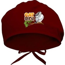 Nacario Dijital Baskılı Cat Bird Bone - Doktor Hemşire Bonesi Cerrahi Bone Hastane Bonesi