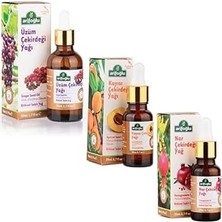 Nacario Arifoğlu Kayısı Çekirdeği Yağı 20ML + Nar Çekirdeği Yağı 20ML + Üzüm Çekirdeği Yağı 50ML (Soğuk Pre