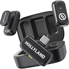 Nacario Hollyland Lark A1 Duo Space Grey Kablosuz Mikrofon, Usb-C Alıcılı + Şarj Kılıfı Lark-A1-Duo