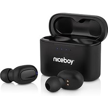 Nacario Niceboy Hive Podsie 3 Siyah Kablosuz Bluetooth 5.1 35 Saat Pil Ömürlü Kulaklık