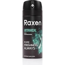 Nacario Raxen Erkek Deodorant Spreyi - Botanical Serisi - 150ML - Etkili Ter Kokusu Önleyici - Alüminyumsuz